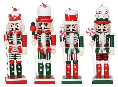 Zdjęcie produktu dla Zawieszka Nutcracker, Dziadek do orzechów 4 szt. 13 cm M13409
