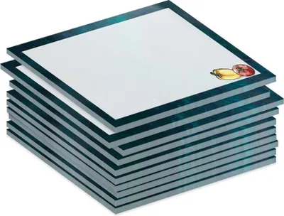 Produktbild von PRICARO Notizblock "Veggie", magnetisch, A7, 10 Stück