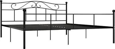 Obrázek produktu pro vidaXL Postelový rošt černý kov 200×200 cm