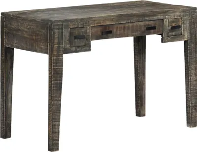 Produktbild von vidaXL Schreibtisch Schwarz 110×50×75 cm Massivholz Mango