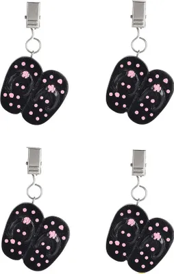 Produktbild von Famanu Tischdeckenbeschwerer Set – 4 Stück mit Klemmen – Schwarz