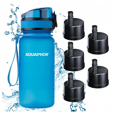 Obrázek produktu pro Filtrační láhev AQUAPHOR CITY 350 ml modrá + 5 kartuší