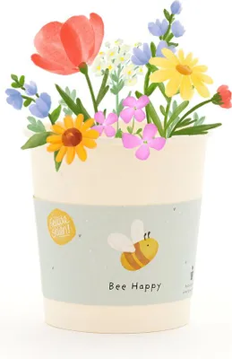 Obrázek produktu pro Bee Happy - Kelímek - Sada pro pestování s osivem vhodným pro vcely - Sada na