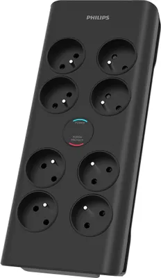 Produktbild von Philips SPN7080BA/60 surge protector Black 8 AC outlet(s) 2 m