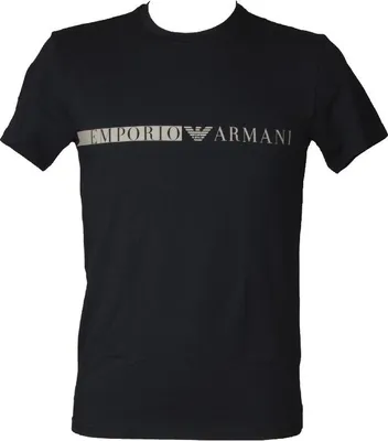 Immagine prodotto di T-shirt uomo EMPORIO ARMANI maglia mezza manica girocollo con logo stampato cotone elasticizzato articolo 111971 2F525, EUR S - CN 165/88A - BR P - MX CH, Cotone 95%,Spandex 5%