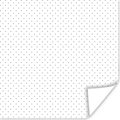 Produktbild von MuchoWow® Poster Polka dots - Muster - Schwarz und weiß 75x75 cm - Wand Dekoration