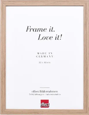 Produktbild von Fotorahmen aus Nussbaumholz Profil 54 – Format A6 Shabby-Chic