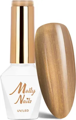 Produktbild von Molly Nails Story Time Golden Gift HEMA/Di-HEMA-freier Hybrid-Nagellack, 8 g, Nr. 620