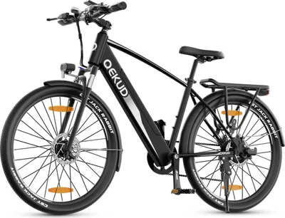 Produktbild von Qekud e-bike, elektrický bicykel 27.5'' trekkingový bicykel e-city bike s 36V 12.5Ah lítiovou batériou pre dlhý dojazd až 100KM