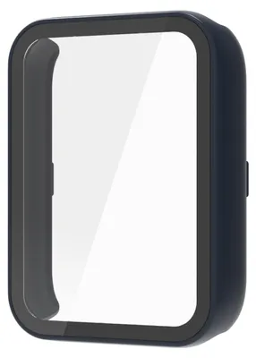 Immagine prodotto di Per Xiaomi Smart Band 9 Pro Smart Case in plastica PC + vetro temperato H9 Blu scuro