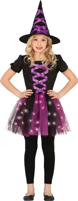 Immagine prodotto di Guirca Costume da strega bambina 7-9 anni 7-9 anni