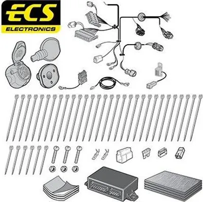 Produktbild von ECS RN-078-DH Elektrosatz Anhängerkupplung E-Satz für RENAULT Megane III Schrägheck (BZ0/1) Anhängevorrichtung