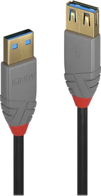 Obrázek produktu pro LINDY USB 3.0 Verlängerung Typ A/A Anthra Line M/F 1m