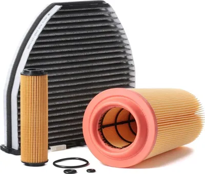 Produktbild von RIDEX Filterset Inspektionspaket Filtersatz passend für MERCEDES-BENZ C-Klasse Limousine (W204) E-Klasse Limousine (W211) C-Klasse T-modell (S204)
