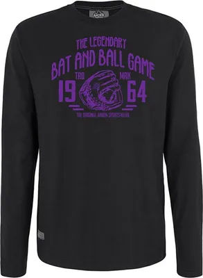 Produktbild von Übergrößen Longshirt Legandary Ball Game lila AHORN SPORTSWEAR Schwarz 8XL