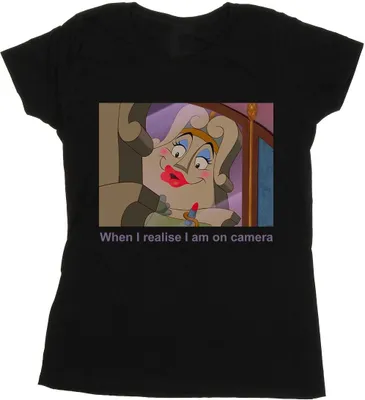 Produktbild von Disney - "Beauty And The Beast" T-Shirt für Damen BI16367 (M) (Schwarz)