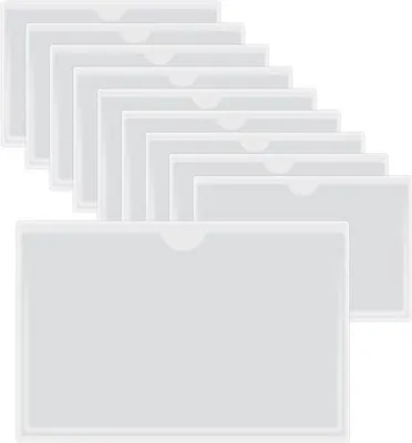 Obrázek produktu pro Průhledné samolepicí držáky na štítky – 10 kusů – 14 x 9 cm