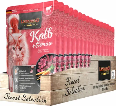 Produktbild von LEONARDO Kalb + Gemüse 16x 85g