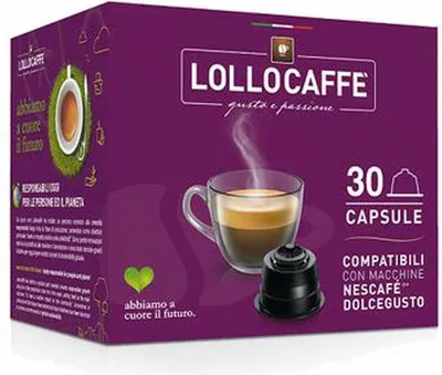 Image de Capsules de café Lollocaffè Espresso Classico, compatibles avec Nescafé Dolce Gusto, 30 capsules à 7.5 g