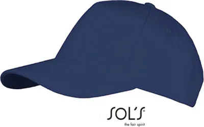 Image de SOLs 00594 | Five Panels Cap Long Beach / Fermeture réglable en métal - Couleur : French Navy - Taille : One Size