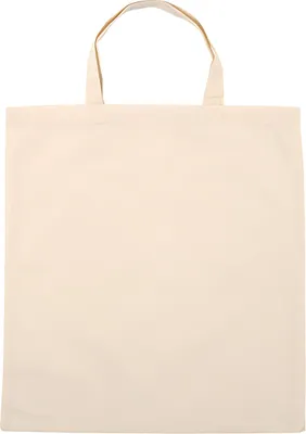 Produktbild von creativ company Stoffbeutel mit kurzen Henkeln natur 38x42cm 5 Stück