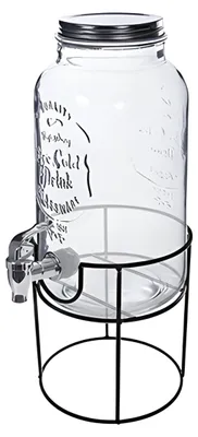 Produktbild von Alessandro Getrankespender - 6 Liter - Glas - Limonadenspender - mit Stander - 20 x 43 cm