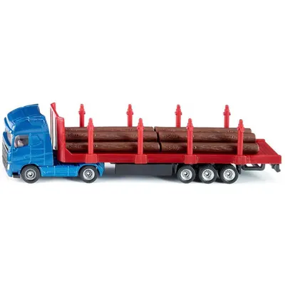 Image de Siku Camion de transport en bois voiture-jouet bleu/rouge ; 1659