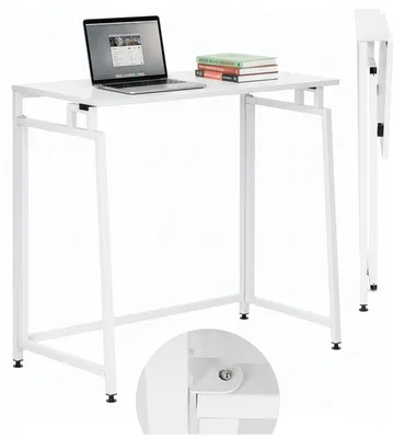 Produktbild von Springos Klappschreibtisch 80 x 40 x 76 cm weiß