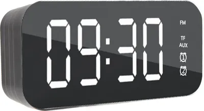 Zdjęcie produktu dla Lustrzany budzik z głośnikiem Bluetooth Cyfrowy bezprzewodowy budzik z głośnikiem Bluetooth do telefonu komórkowego i komputera