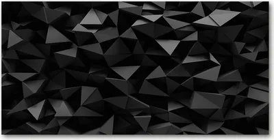 Produktbild von Tulup® Leinwandbild - 120x60 cm - Wandkunst - Drucke auf Leinwand - Leinwanddruck - Kunst: modern & klassisch - Schwarz - 3D-Abstraktion