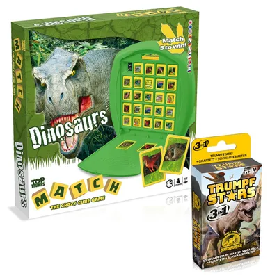 Produktbild von Dinosaurier Spiele 2er Set - Match + Trumpfstars