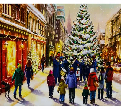 Produktbild von Malen nach Zahlen – Weihnachtsbild, 40x50 cm