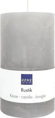 Produktbild von Kerze Stumpen Rustik grey - grau Ø 7cm, Höhe 12cm