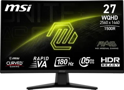 Produktbild von MSI MAG 274CQFDE, 68,6 cm (27"), 2560 x 1440 Pixel, Wide Quad HD, 0,5 ms, Schwarz