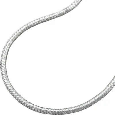 Produktbild von 1,5mm Schlangenkette Halskette Kette Collier rund Silber 925 42cm Damen