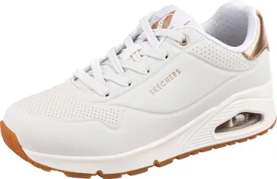 Produktbild von Skechers Damen Uno Golden Air Turnschuhe, White Durabuck/Mesh Trim, 35 EU