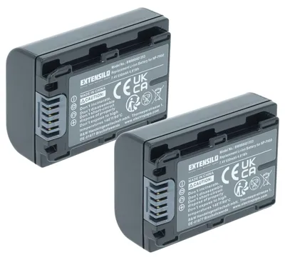 Produktbild von EXTENSILO 2x Akku Ersatz für Sony NP-FH70, NP-FH40, NP-FH100, NP-FH50 für Kamera (650 mAh, 7,2 V, Li-Ion)