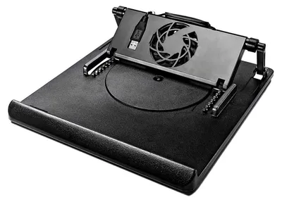 Image de Support pivotant pour ordinateur portable Support pour ordinateur portable Support pour tablette Ventilateur avec port USB