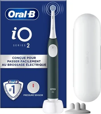 Immagine prodotto di Spazzolino elettrico, Oral-B iO2, 3 modalità di pulizia, timer da 2 minuti, verde bosco