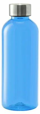 Produktbild von Wasserflasche - Kunststoff - blau - 600 ml - mit Edelstahldeckel