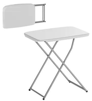 Productafbeelding van Campingtafel, draagbaar design, in hoogte verstelbaar, WIT