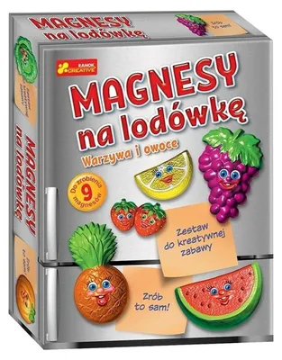 Zdjęcie produktu dla Magnesy na lodówkę Owoce i warzywa Zestaw kreatywny