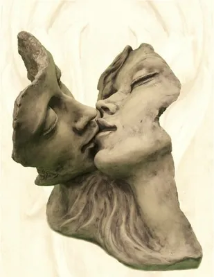 Produktbild von Schönes Gesicht Romeo und Julia perfekt für den Garten die Terrasse oder den Vorgarten ist Frostfest Witterungsbeständig und Neu 55cm H, V-116555