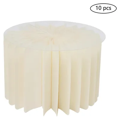 Image de Support à fleurs pliable - Colonne en carton cylindrique - Décoration de table - Pour mariages et événements - À assembler soi-même