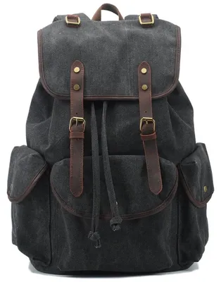 Produktbild von Retro Canvas Rucksack für Schule und Reisen