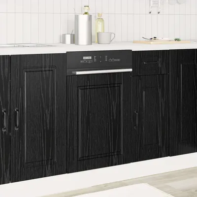 Produktbild von "Schlussverkauf" Küchenschrank Schwarz Eichen-Optik 45x1,5x67 cm - Küchenschränke C556
