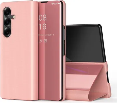 Image de Pour Samsung Galaxy Z Fold7 5G View miroir téléphone portable Smart Cover Fonction Wake UP Case Rose