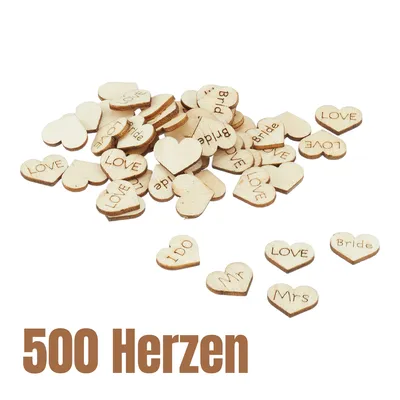 Produktbild von 5x Wunderschöne Streudeko Hochzeit 100 Herzen