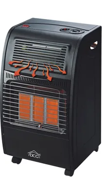 Produktbild von DCG Eltronic GH09, Freistehend, Schwarz, Keramik, Tasten, Drehregler, Flüssiggas (LPG), Erdgas, 80 m²