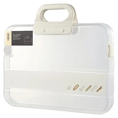 Immagine prodotto di Borsa trasparente portatile per l'organizzazione di documenti A4